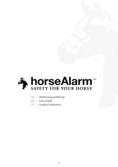 Luda Elektronik horseAlarm Guide D'utilisation