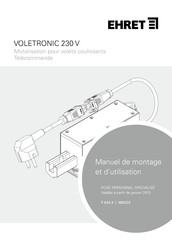 EHRET VOLETRONIC 230 V Manuel De Montage/D'utilisation