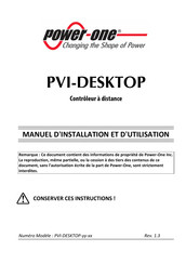 Power One PVI-DESKTOP Manuel D'installation Et D'utilisation