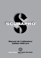Scubapro Galileo HUD pro Manuel De L'utilisateur
