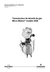 Emerson Micro Motion 3098 Manuel D'installation Et De Configuration