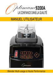 Optimum 9200A Manuel Utilisateur