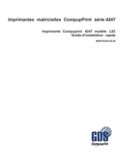 GDS CompupPrint 4247 Série Guide D'installation Rapide