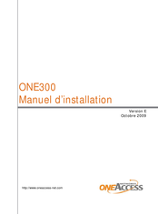 OneAccess ONE300 Manuel D'installation