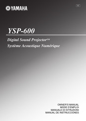 Yamaha YSP-600 Mode D'emploi
