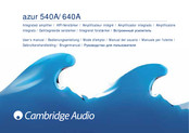 Cambridge Audio azur 640A Mode D'emploi
