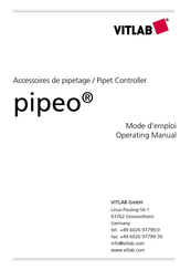 VITLAB Pipeo Mode D'emploi