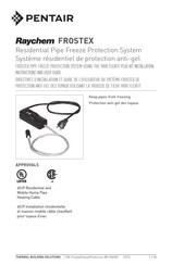 Pentair Raychem FROSTEX 9800 Directives D'installation Et Guide D'utilisation