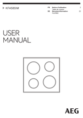 AEG KFA58SIM Notice D'utilisation