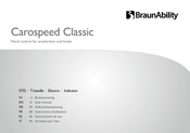 BraunAbility Carospeed Classic Indicator Instructions D'utilisation