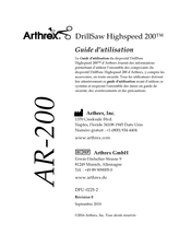 Arthrex DrillSaw Highspeed 200 Guide D'utilisation