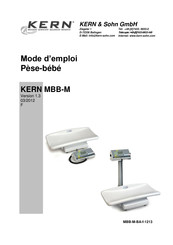 KERN and SOHN MBB 15K5M Mode D'emploi