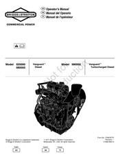 Briggs & Stratton 520000 Vanguard Diesel Manuel De L'opérateur