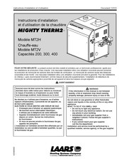 Laars MIGHTY THERM2 MT2H Instructions D'installation Et D'utilisation