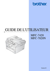 Brother MFC-7420 Guide De L'utilisateur
