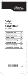 Boston Scientific Solyx Blue Mode D'emploi