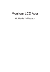 Acer G247HYL Guide De L'utilisateur