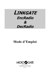 Micro Gate LINKGATE DecRadio Mode D'emploi