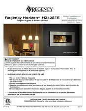 Regency Fireplace Products Regency Horizon HZ42STE-LP10 Guide D'installation Et D'utilisation