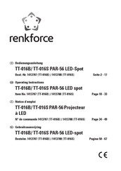 Renkforce TT-016B PAR-56 Notice D'emploi