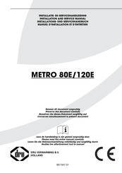 Dru Verwarming METRO 120E Manuel D'installation Et D'entretien