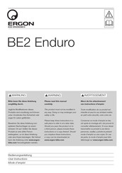 Ergon BE2 Enduro Instructions D'emploi