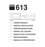 NAD 613 Manuel D'installation