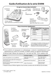 Uniden D3098 Série Guide D'utilisation