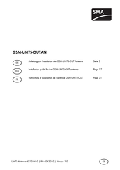 SMA GSM-UMTS-OUTAN Instructions D'installation