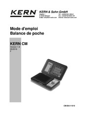 KERN CM-BA-f-1619 Mode D'emploi