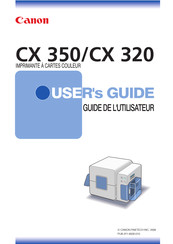 Canon CX 350 Guide De L'utilisateur