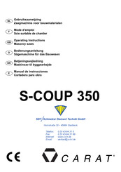 Carat S-COUP 350 Mode D'emploi