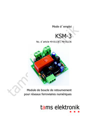 tams elektronik KSM-3 Mode D'emploi