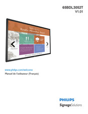 Philips SignageSolutions 65BDL3052T Manuel De L'utilisateur