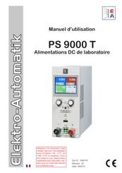 Electro-Automatik PS 9000 T Série Manuel D'utilisation