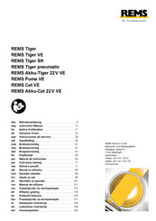 REMS Akku-Cat 22 V VE Notice D'utilisation