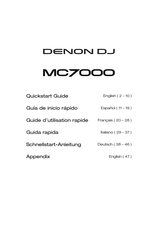 Denon DJ MC7000 Guide D'utilisation Rapide