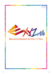 Exyz printing Vinci 1.1 Plus Manuel D'utilisation