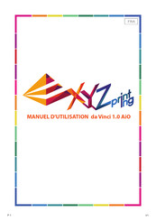 Exyz printing Vinci 1.0 AiO Manuel D'utilisation