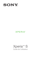 Sony Xperia S Guide De L'utilisateur