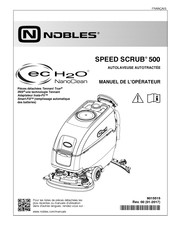 Nobles ecH2O NanoClean SPEED SCRUB 500 Manuel De L'opérateur