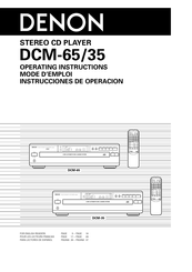 Denon DCM-65 Mode D'emploi