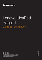 Lenovo IdeaPad Yoga11 Guide De L'utilisateur