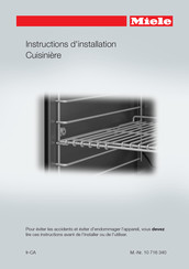 Miele HR1134 Instructions D'installation