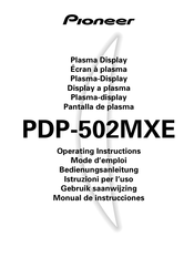 Pioneer PDP-502MXE Mode D'emploi