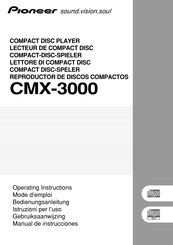 Pioneer CMX-3000 Mode D'emploi