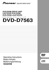 Pioneer DVD-D7563 Mode D'emploi