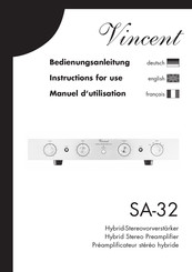 VINCENT SA-32 Manuel D'utilisation