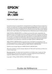 Epson ColorPage EPL-C8200 Guide De Référence