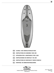 Hudora Glide 285 Instructions De Montage Et Mode D'emploi